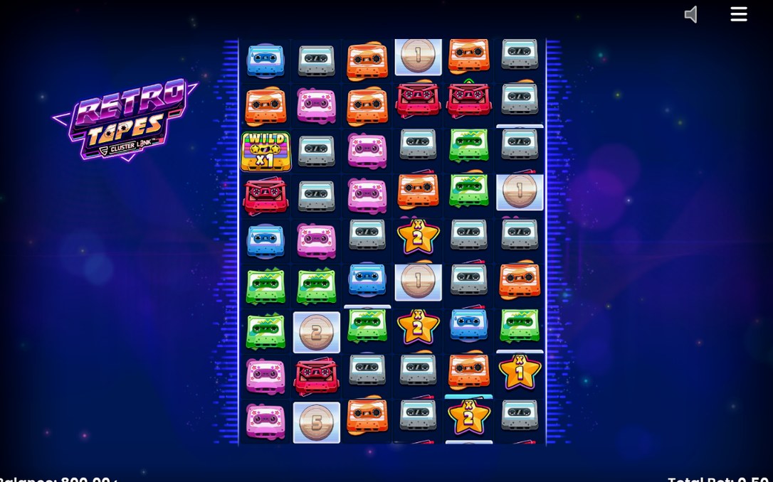 Free spins där Wild Tape-symboler stannar kvar